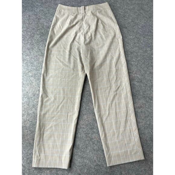 Maje Women’s Straight Leg Dress Pants Trousers Gray Plaid Size EU 42/US XL - Picture 2 of 6